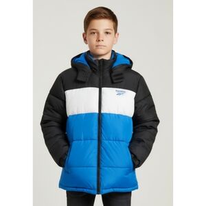 Reebok Youth Colorblock Heavyweight Puffer Coat